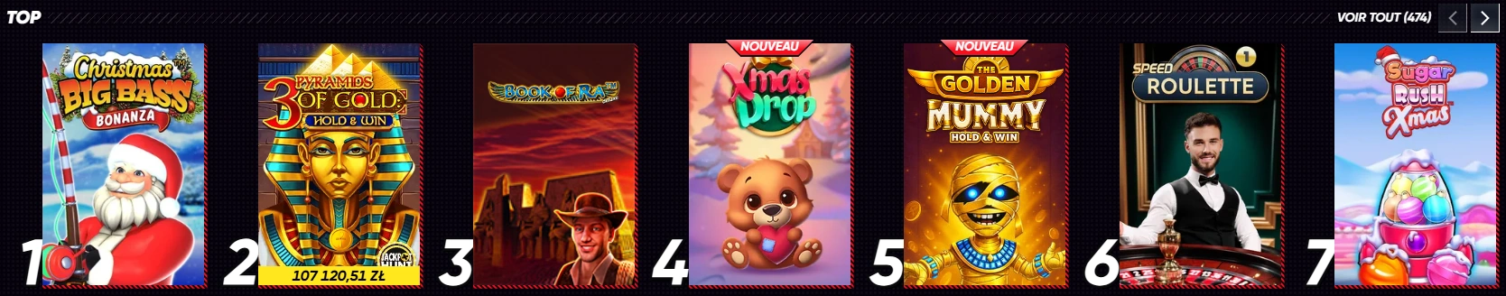 Sélection des meilleurs jeux QuickWin Casino